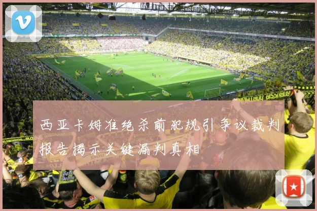西亚卡姆准绝杀前犯规引争议裁判报告揭示关键漏判真相